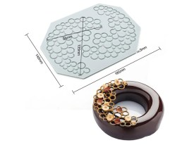 Molde silicona 2 tuiles buble